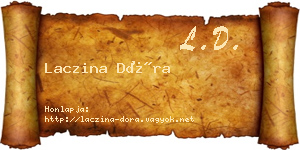 Laczina Dóra névjegykártya